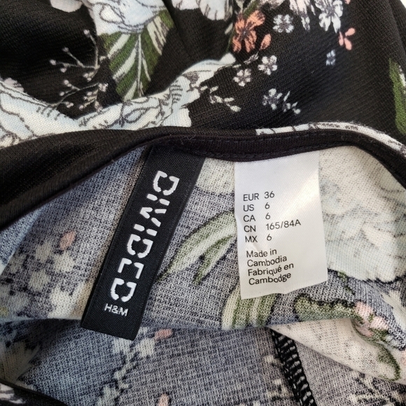 Divided Womens Floral Skater Dress Size 6 - Picture 4 of 5